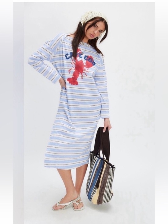 Free People Other - Free People x Ragabond Studio Cape Cod Lobster Graphic Stripe coverup XS
